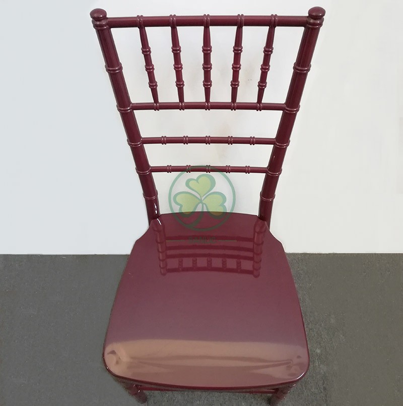 Resin chiavari Chair with WOOD GRAIN  090