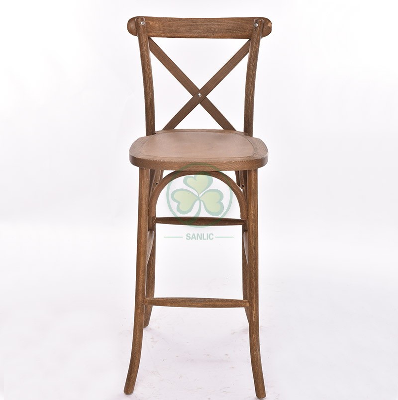 Cross Back Bar Stool B 022